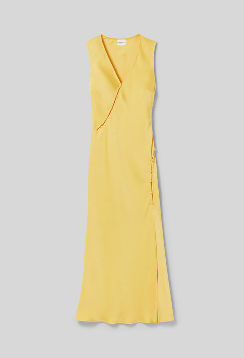 Flowy satin dress