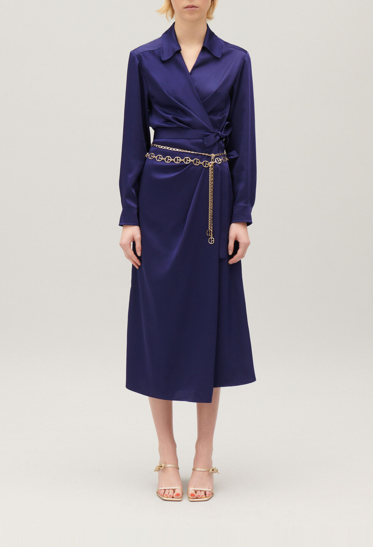 Midi wrap dress