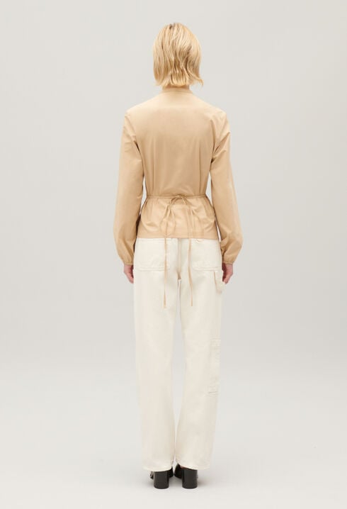 Sand wrap blouse