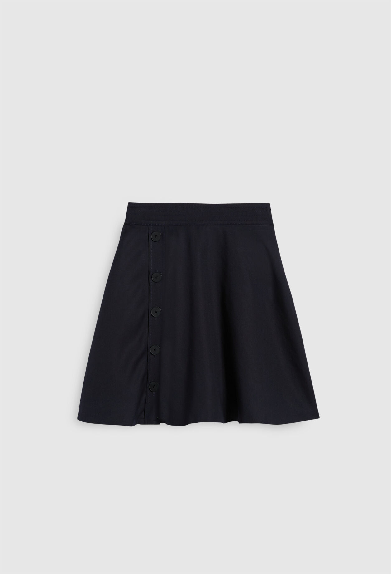 Skater skirt with buttons