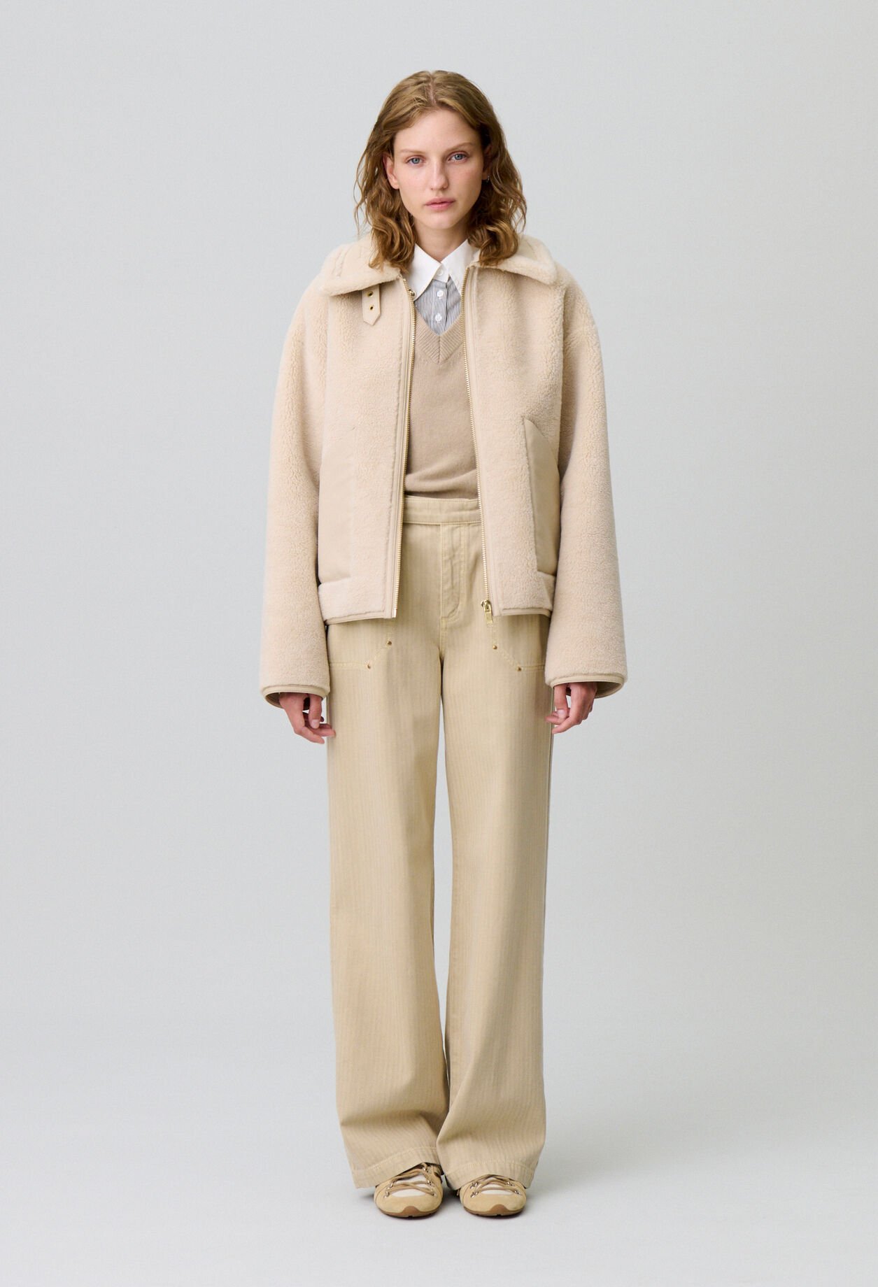Shearling-Effect Coat
