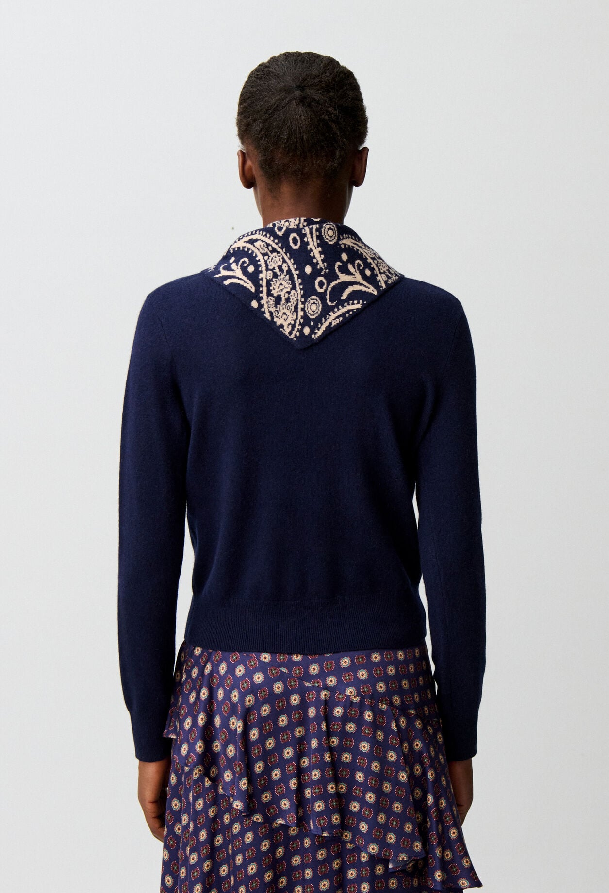 Gold heart jewel knit jumper