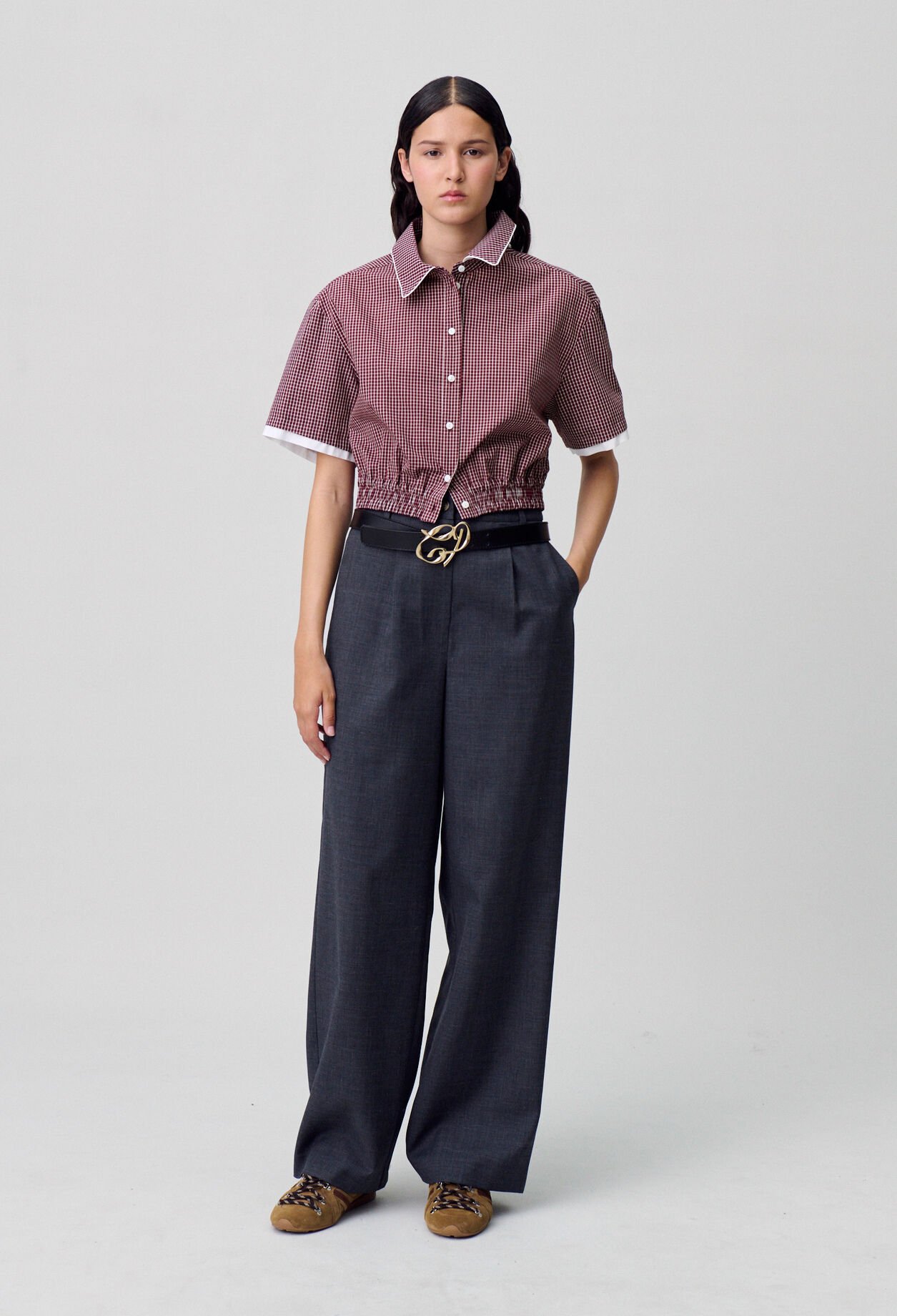 CLAUDIE PIERLOT クローディピエルロ ブラウス シャツ パール パリの大人可愛いブラウス CLAUDIE PIERLOT クローディ ピエルロ