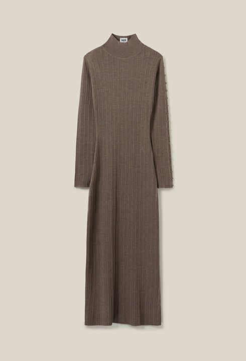 High Neck Knit Dress