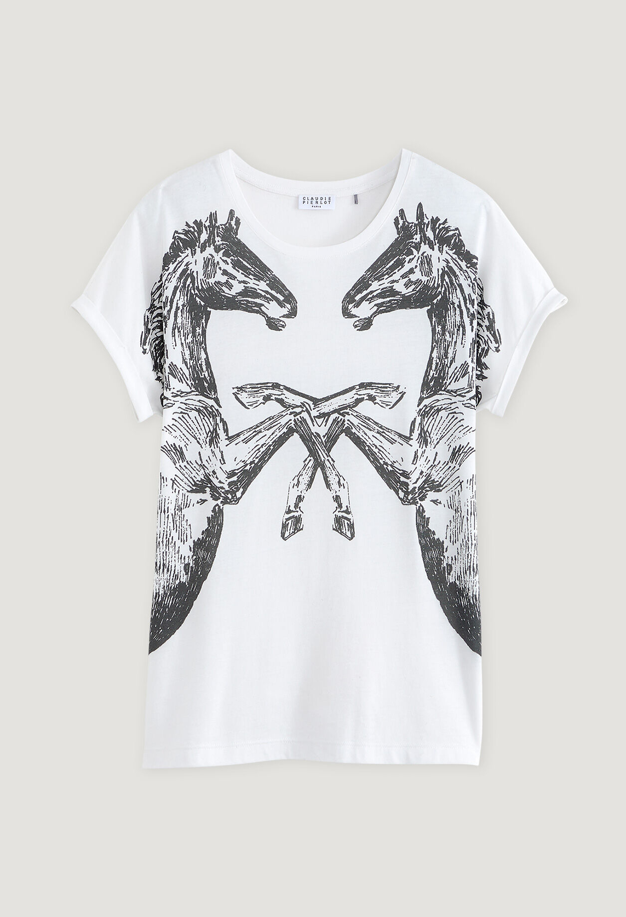 White printed T-shirt