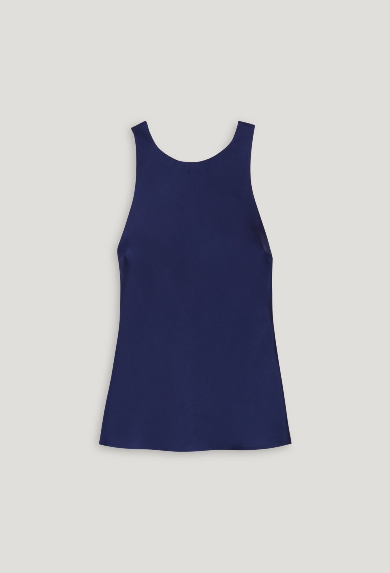 Indigo backless top