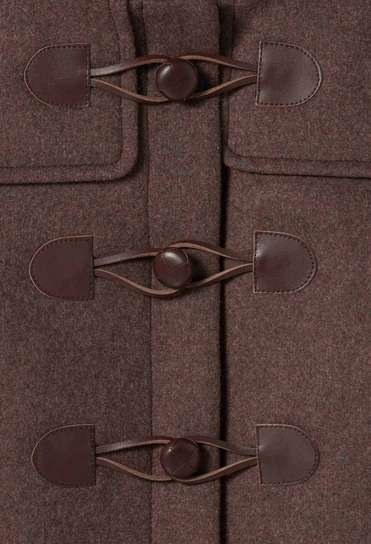 Brown long hooded coat