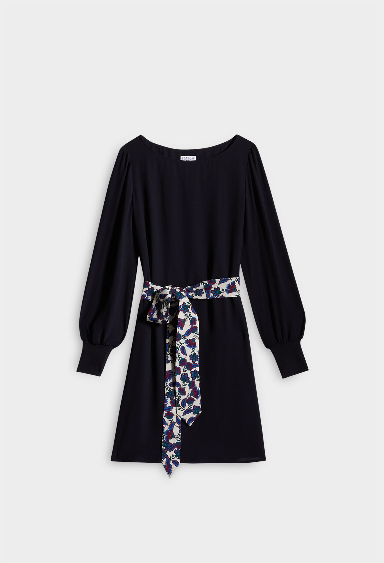 Straight belted dress