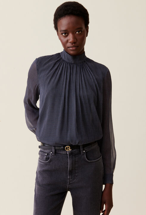 CP Gold Buckle Leather Belt