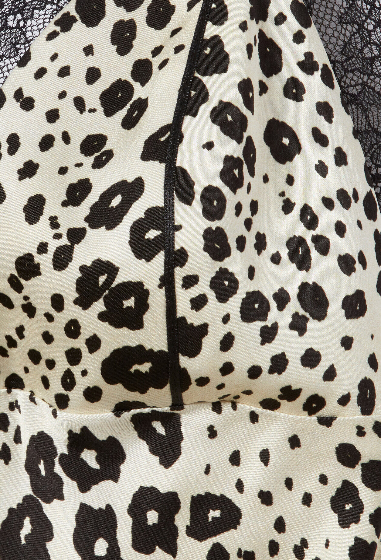 Satin animal print dress