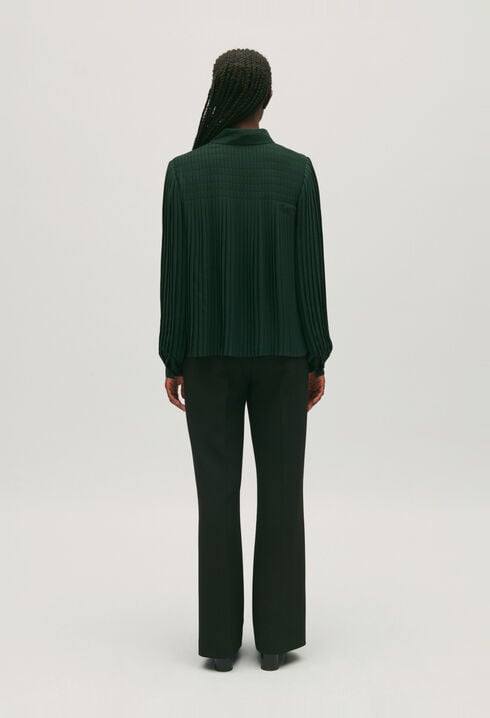 Pleated blouse