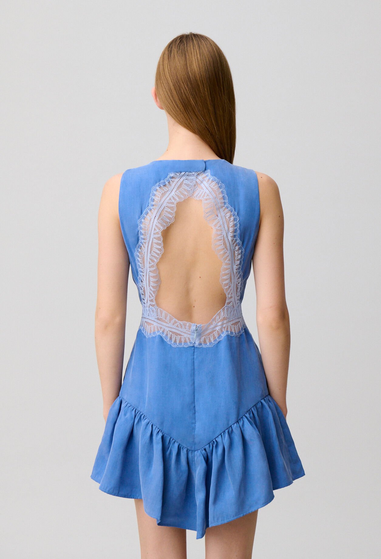 Flowy lace mini dress