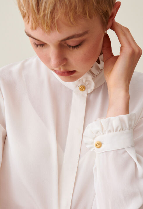 Victorian collar blouse