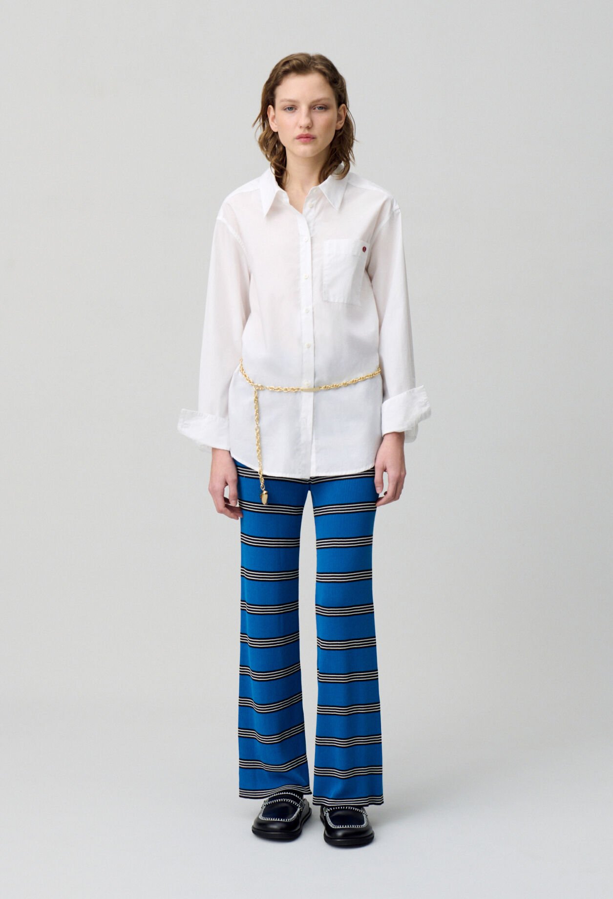 Slim-Fit Fine Knit Trousers