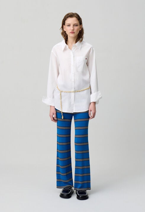 Slim-Fit Fine Knit Trousers