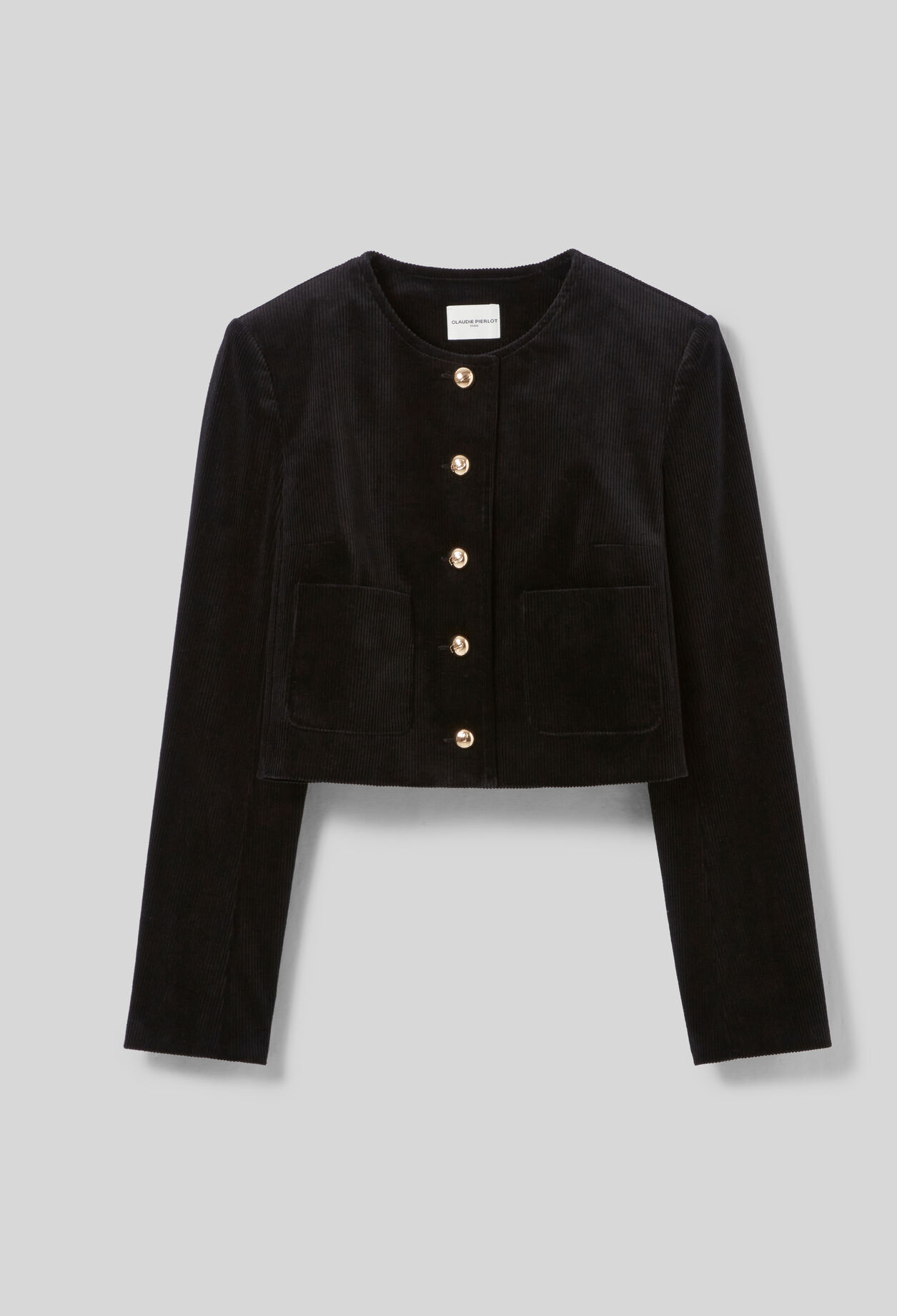 Short Velvet Boxy Jacket