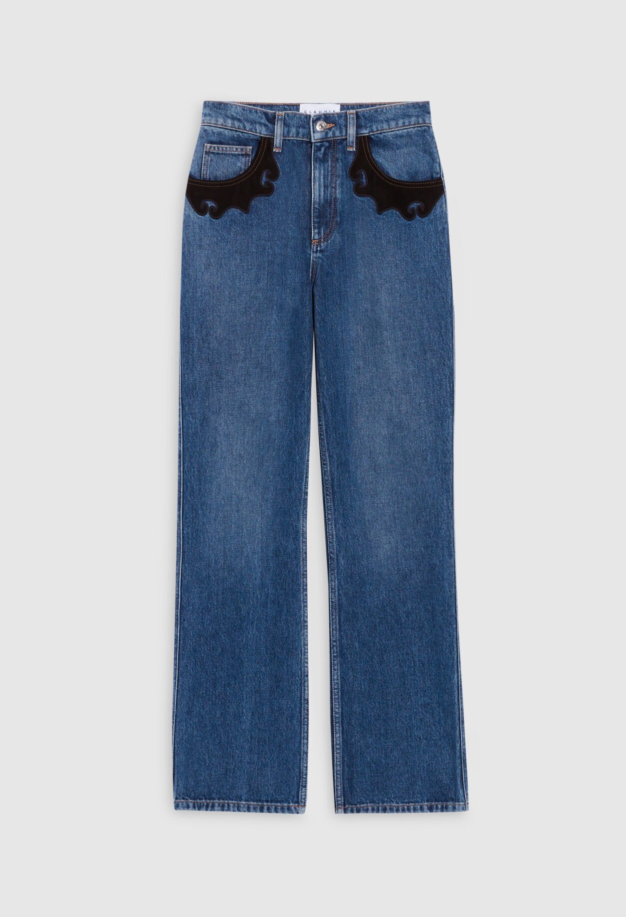 Mid blue western jeans