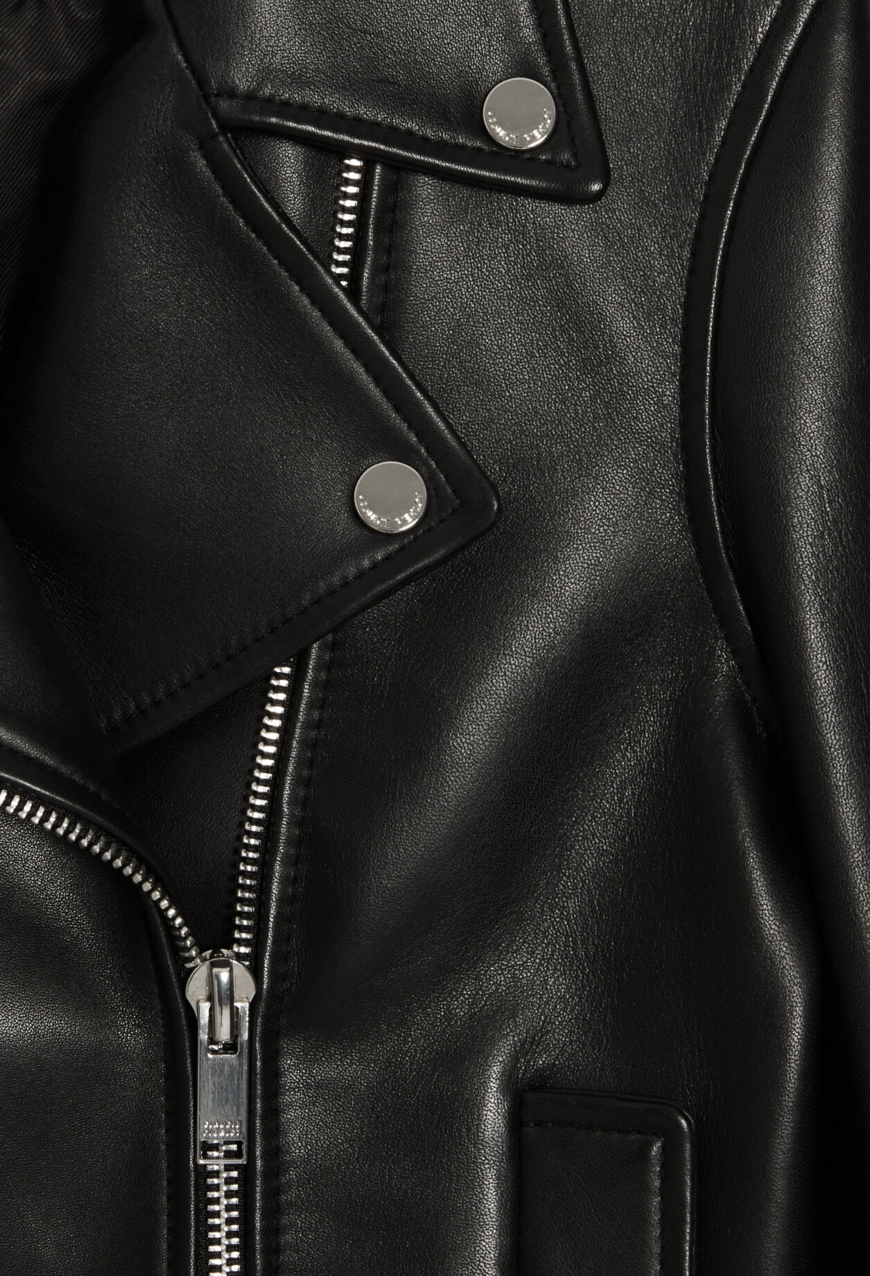 Black leather jacket