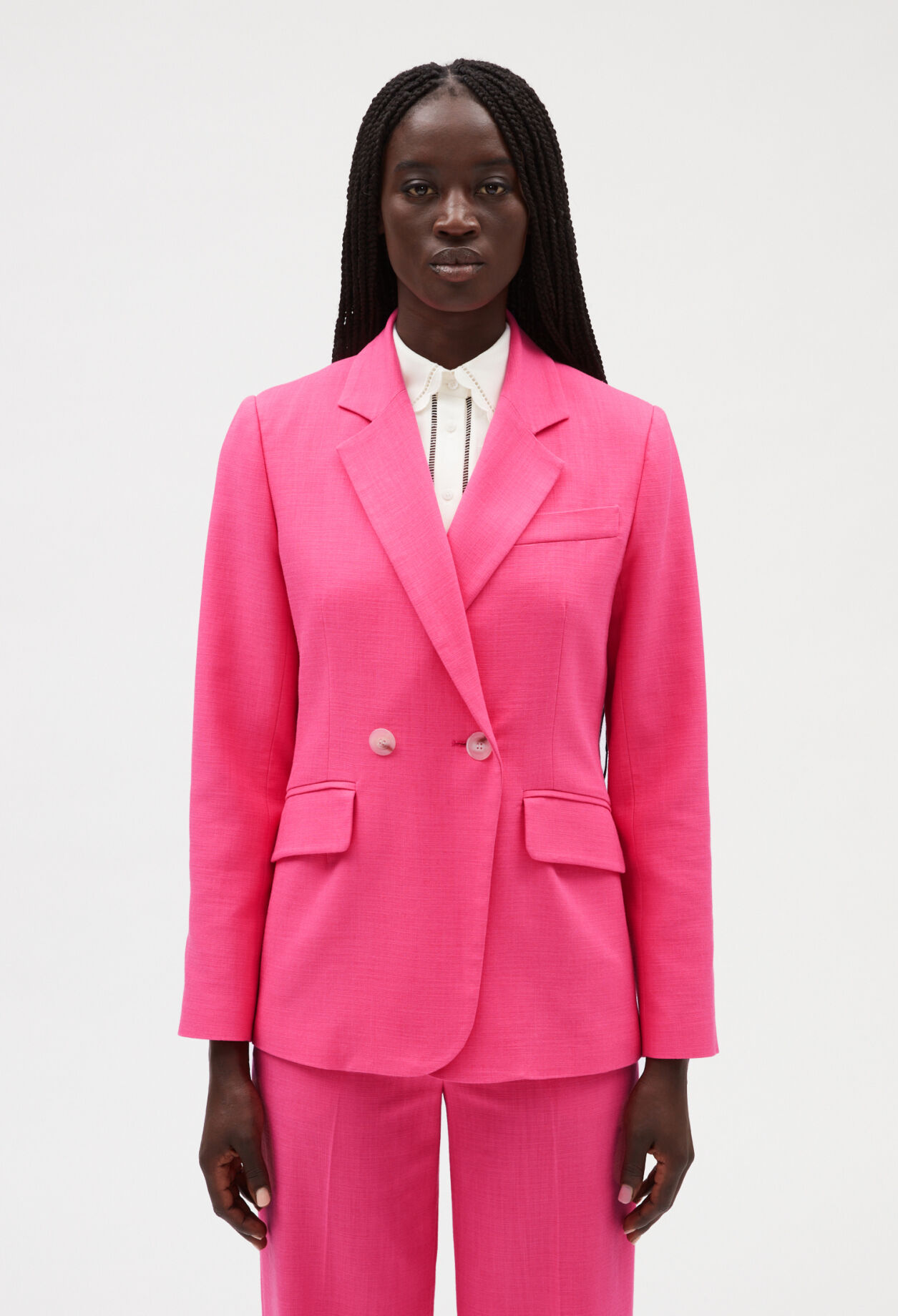 Pink suit jacket dress new arrivals