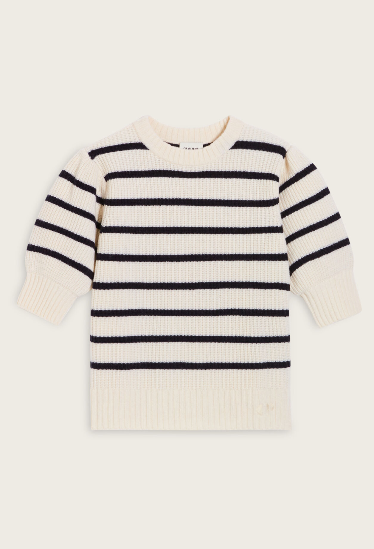 Thick knit Breton jumper