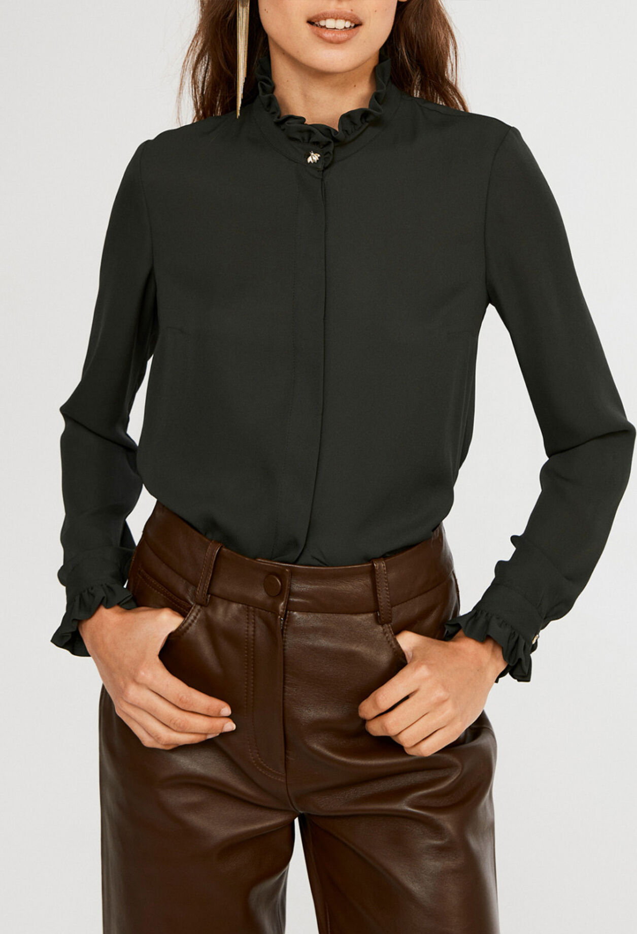 Recycled polyester blouse