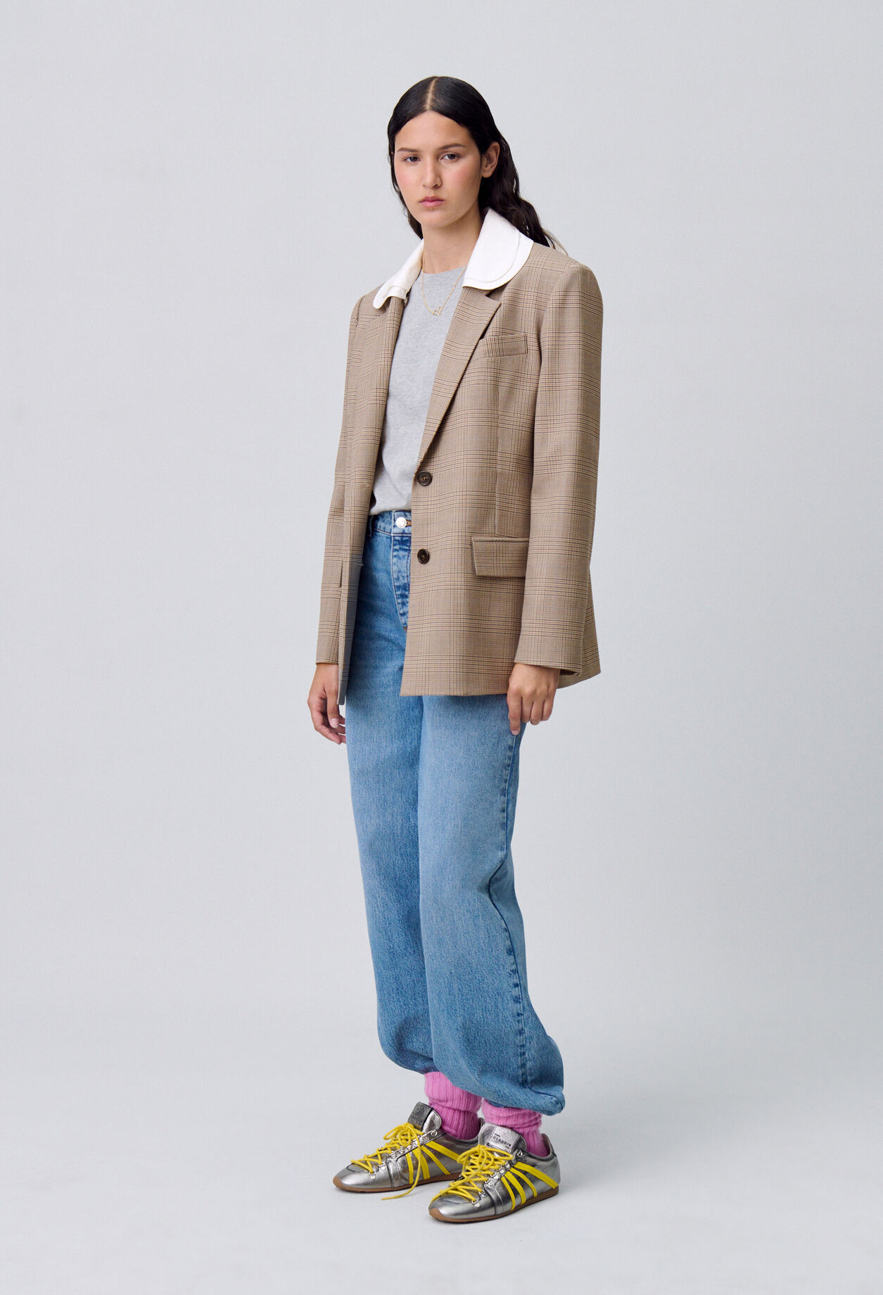 Checked Tailored Blazer
