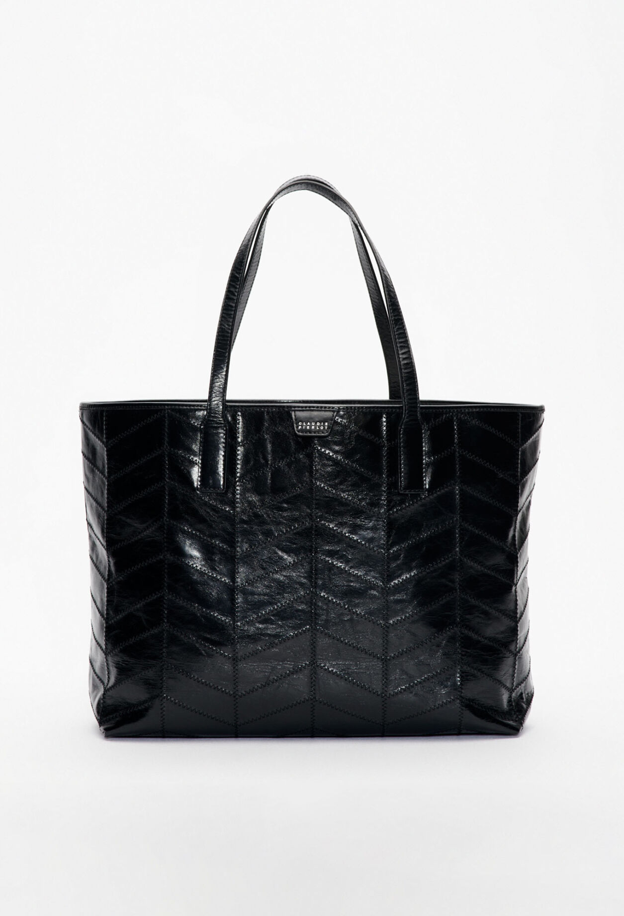 Leather tote bag for women Claudie Pierlot