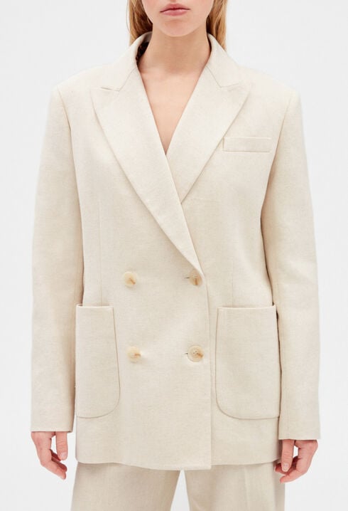 Beige suit jacket