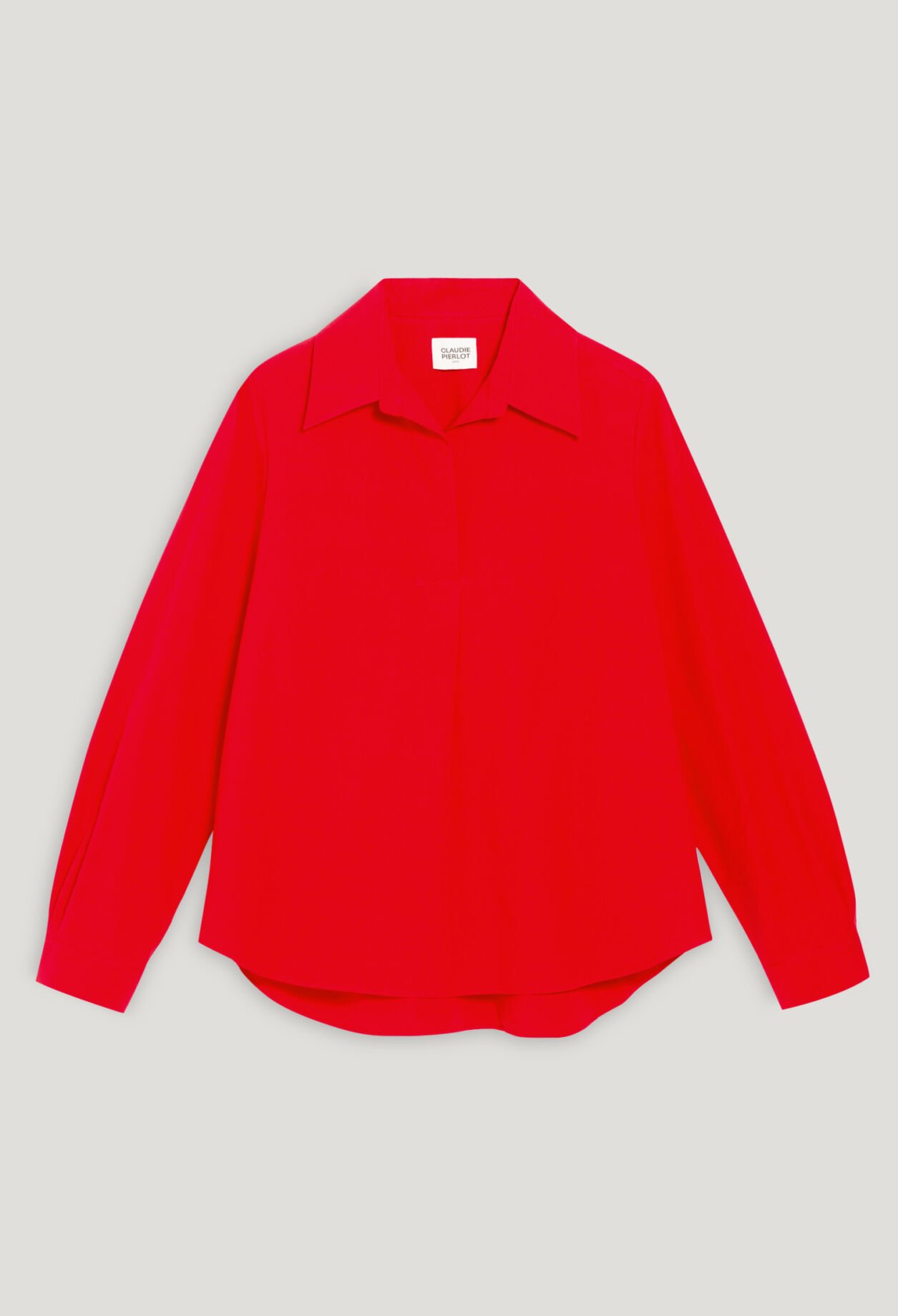 Long-sleeved cotton blouse