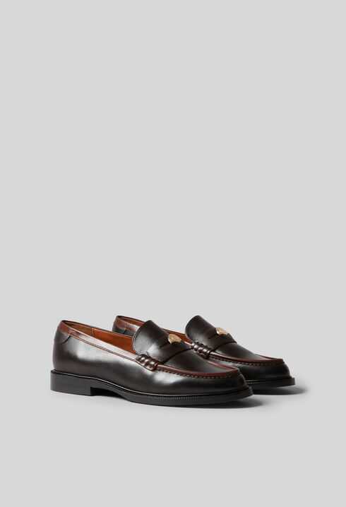 Chocolate Leather Loafers