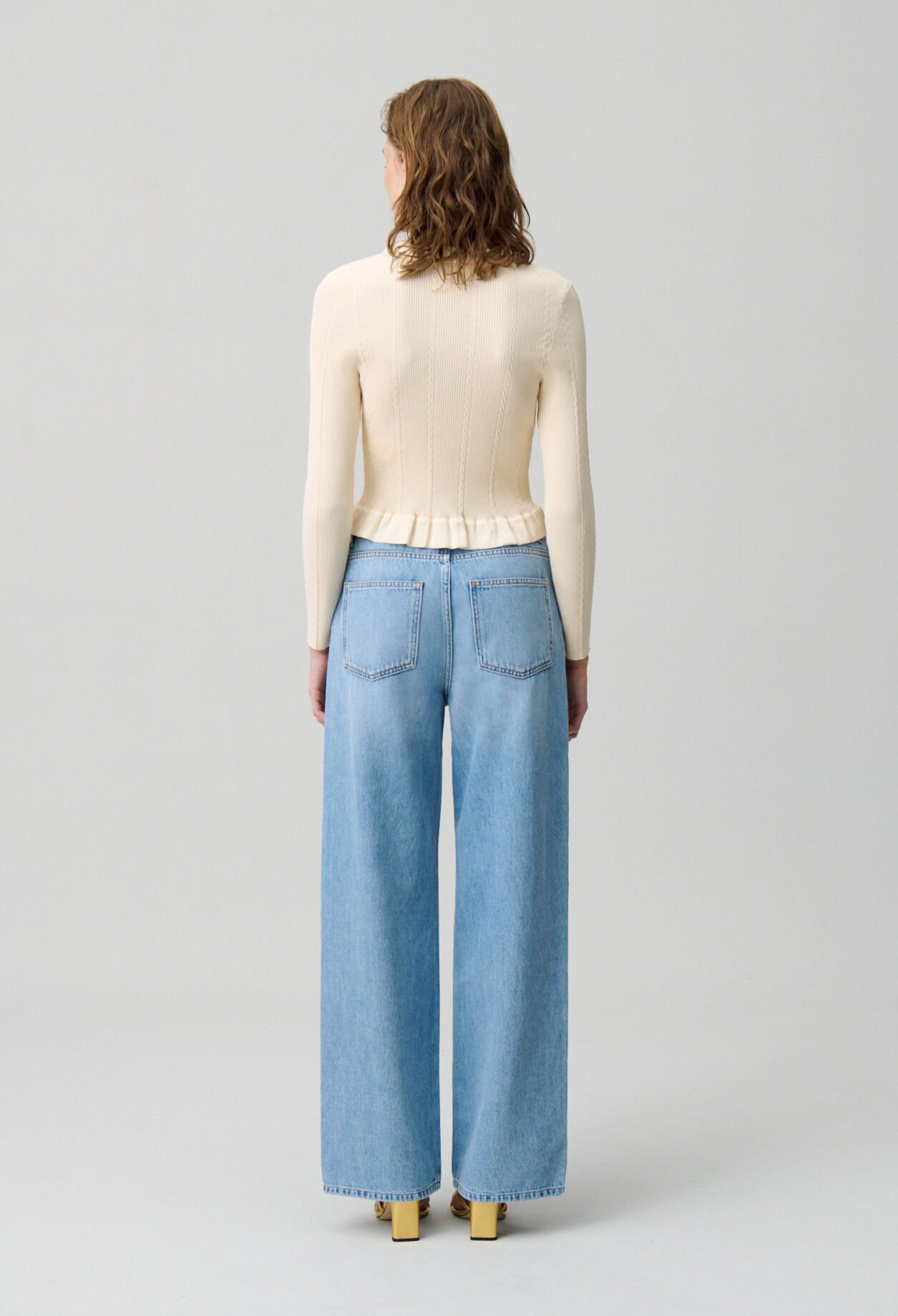 Buttoned Fine-Knit Cardigan
