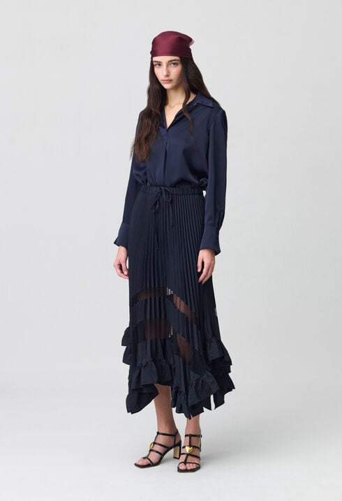 Midi pleated skirt 