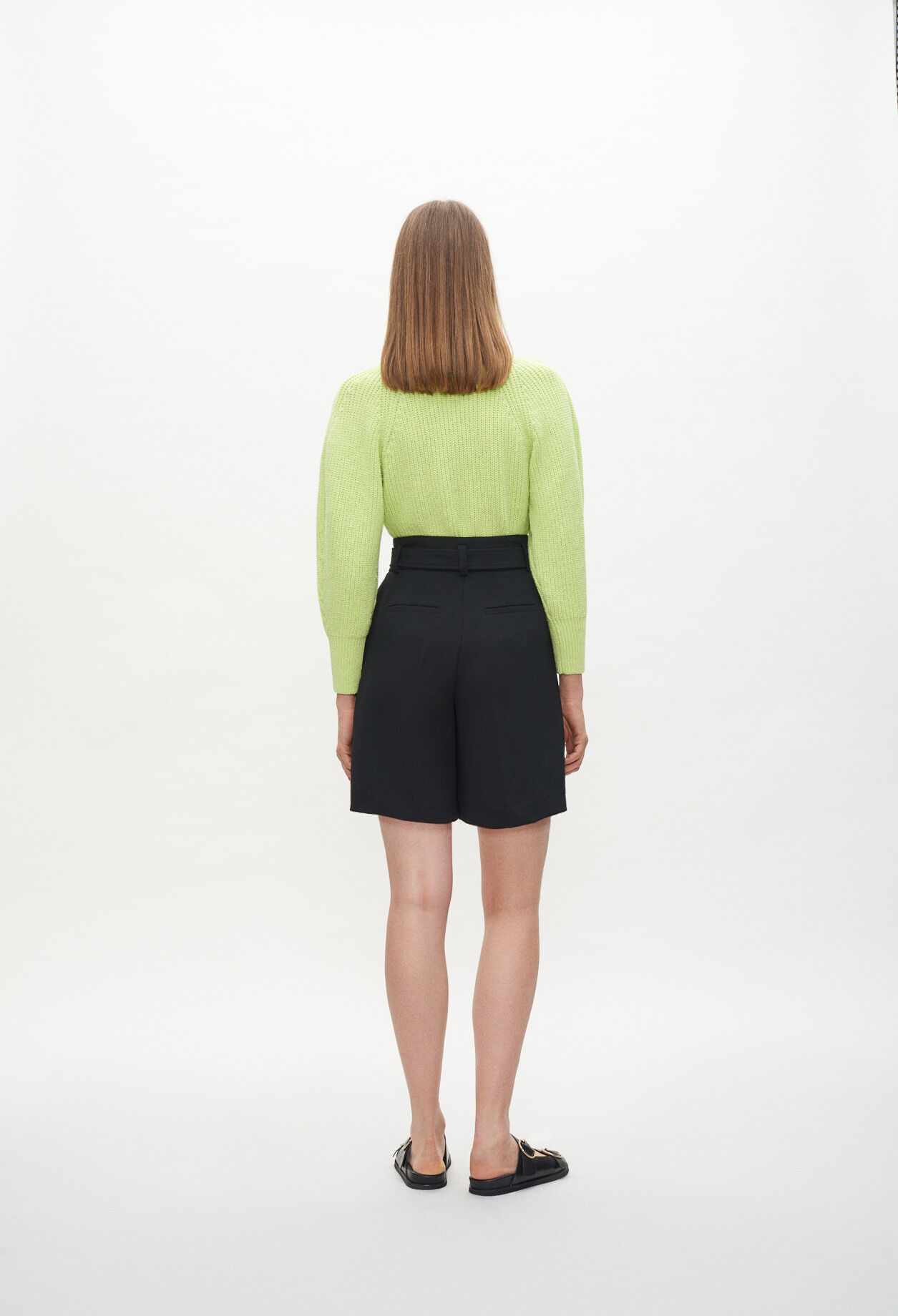 Belted tailored shorts
