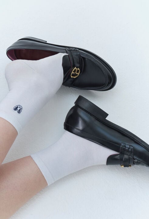 Leather loafers