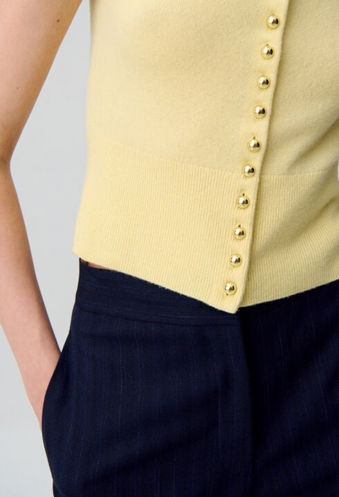Button-Up Knitted Top