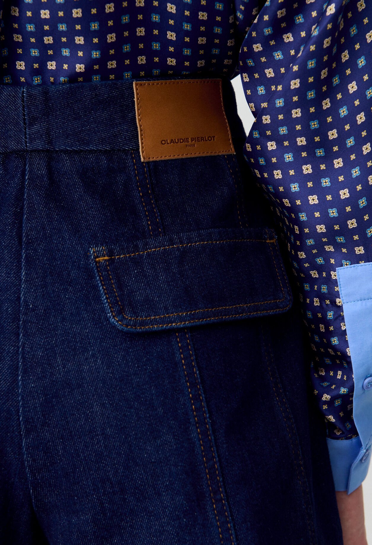 Raw Denim Mini Skirt