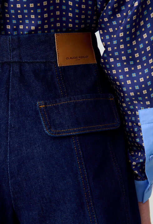 Raw Denim Mini Skirt