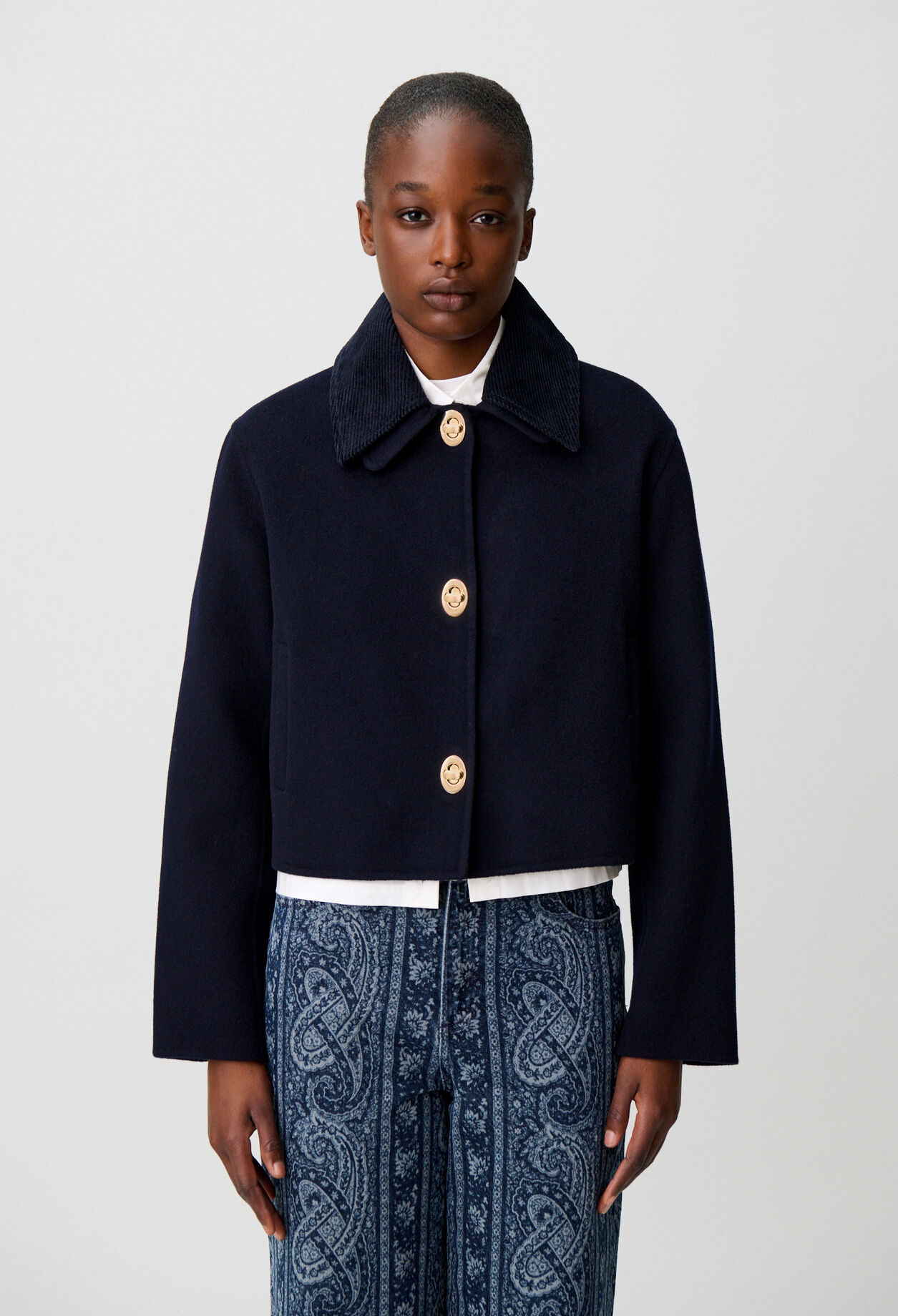 Boxy corduroy jacket for women | Claudie Pierlot