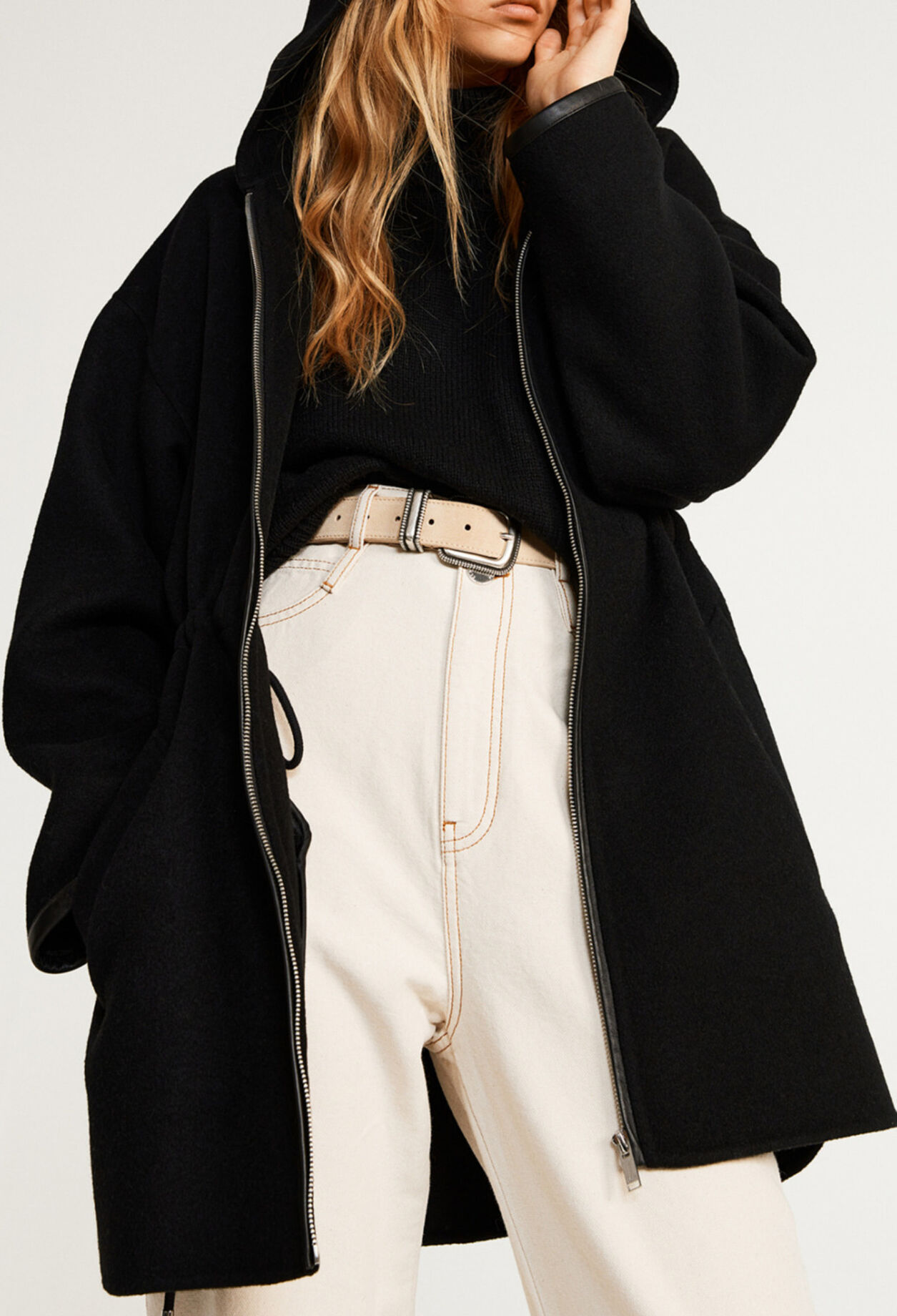 Hooded coat
