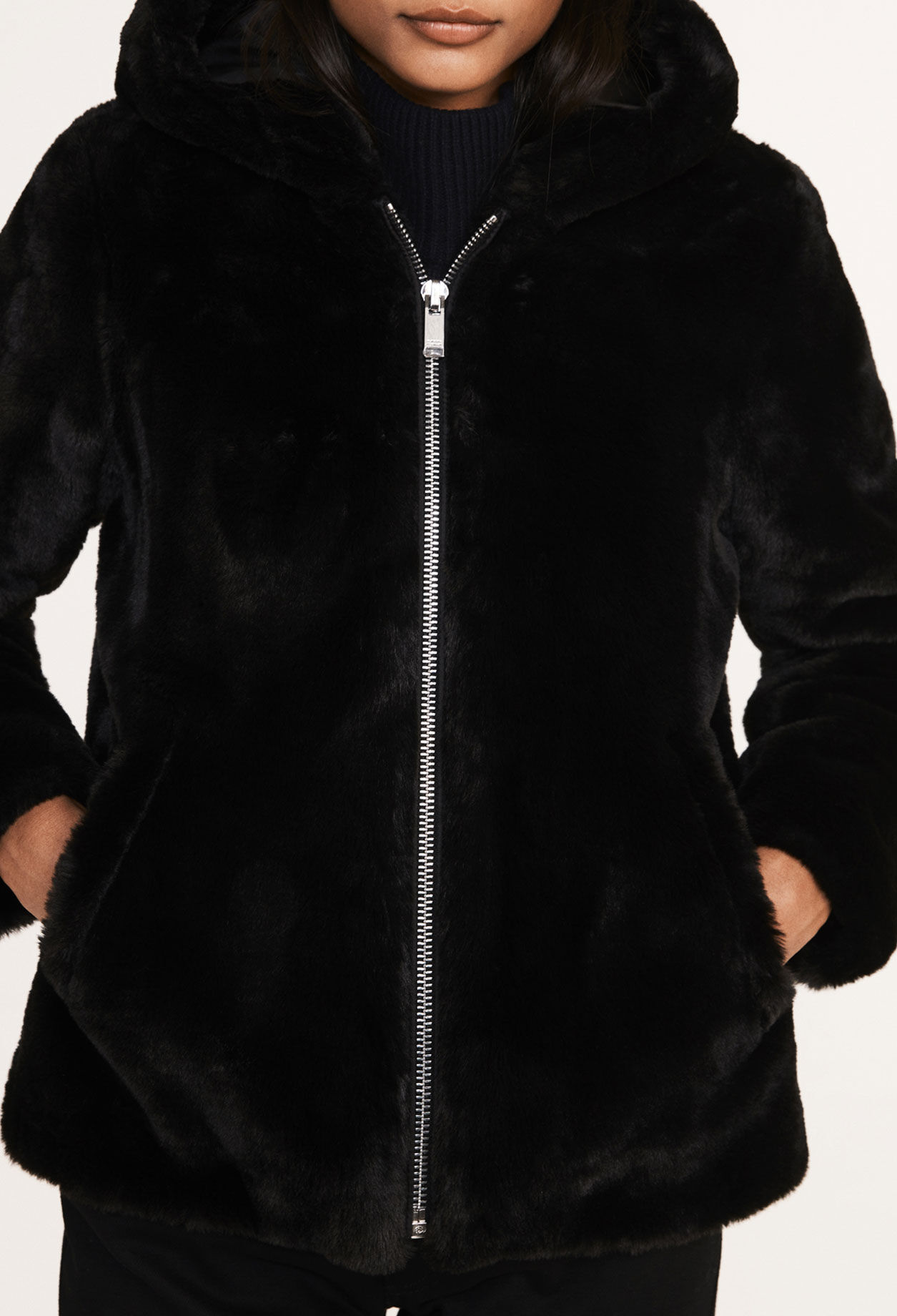 Faux fur jacket