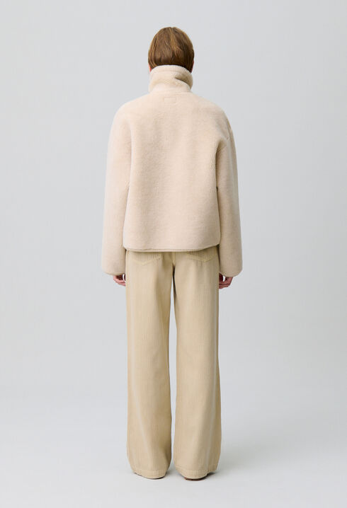 Shearling-Effect Coat