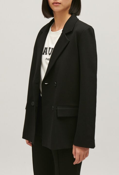 Black oversized suit jacket