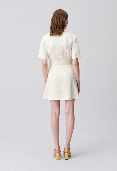 Wrap-Style Mini Dress