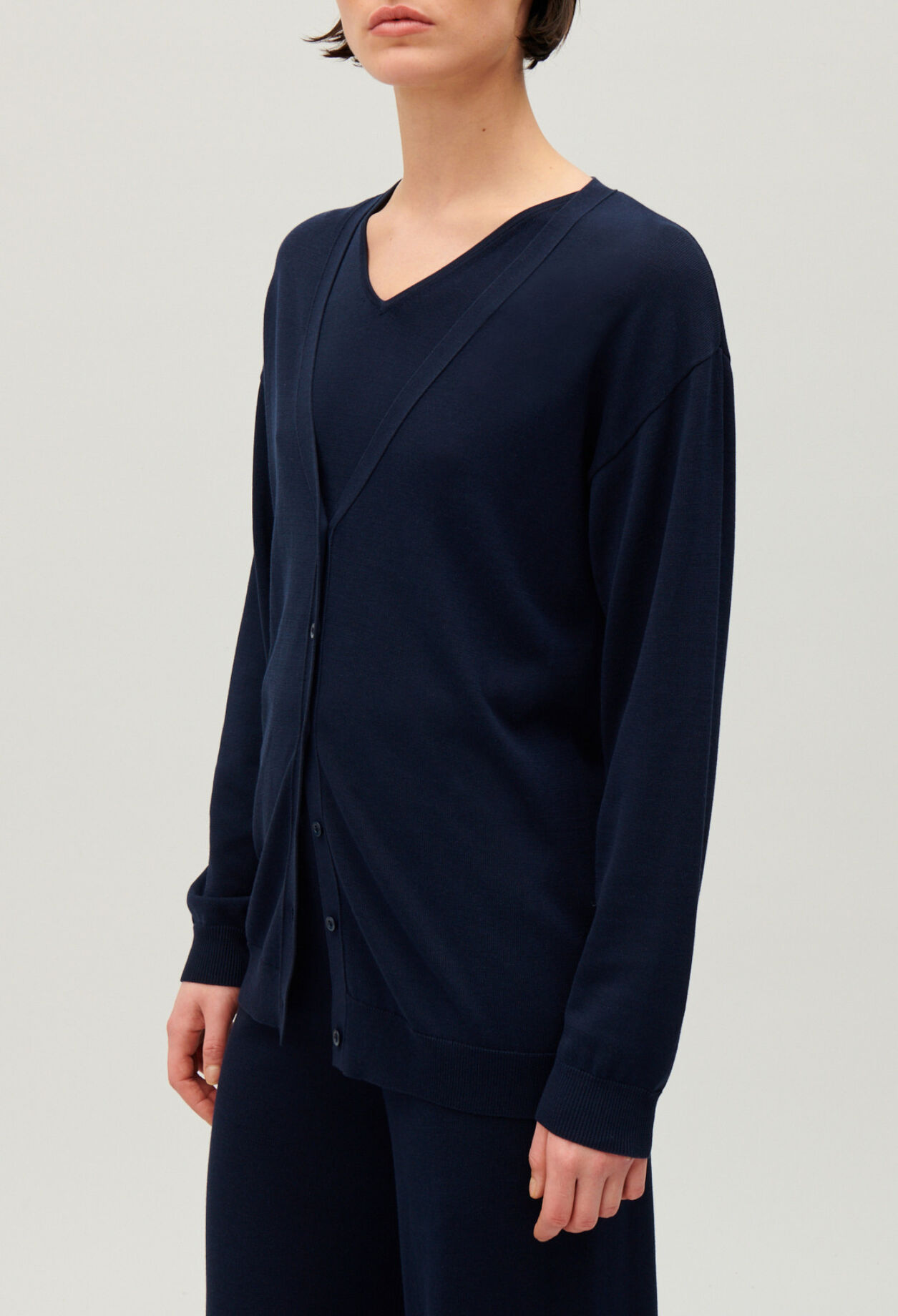 Fine knit cardigan
