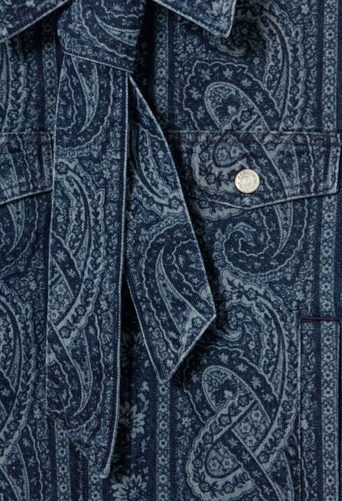 Printed denim jacket