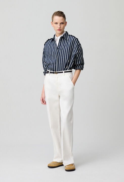 Striped fluid shirt