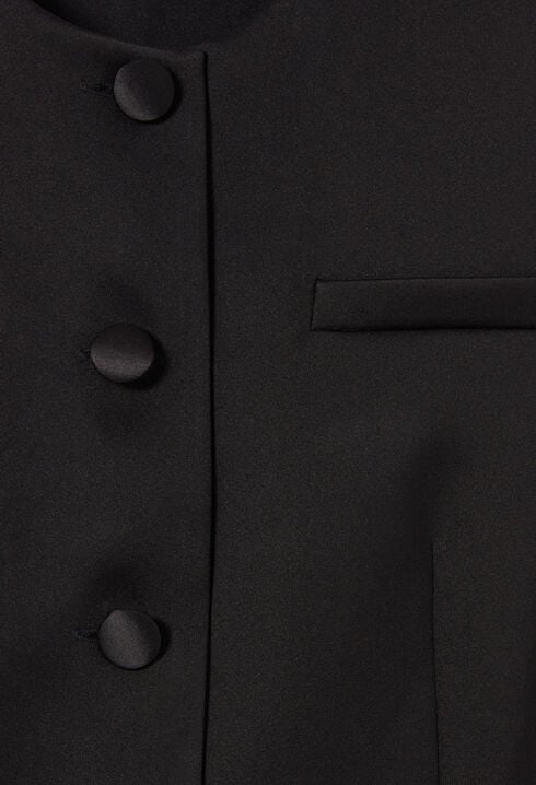 Fitted Satin Jacket