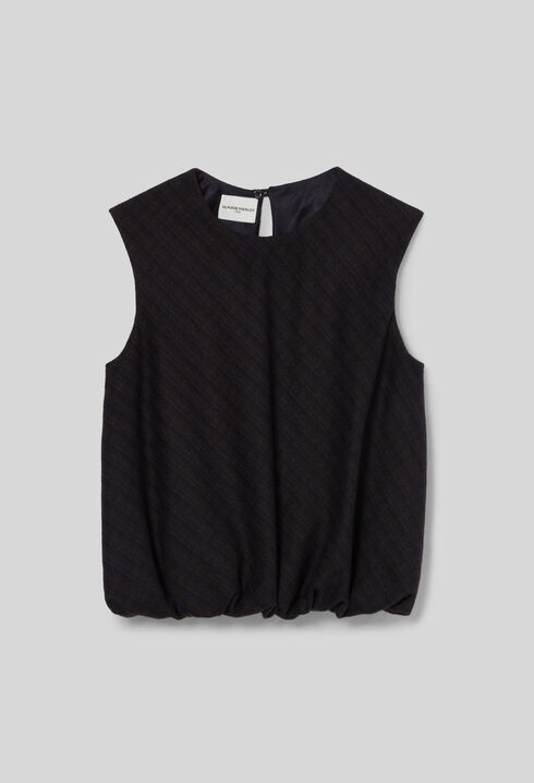 Short blouson top
