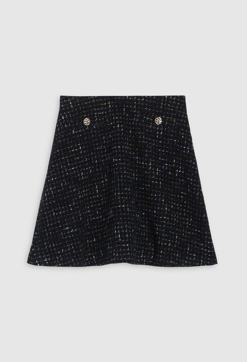 A-line skirt in tweed