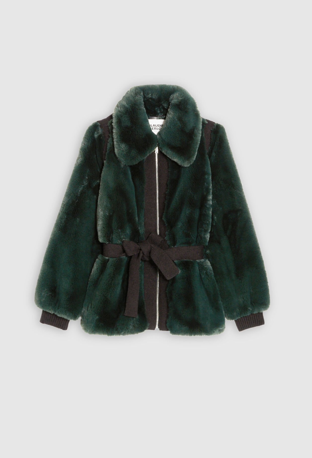 Manteau court fausse fourrure